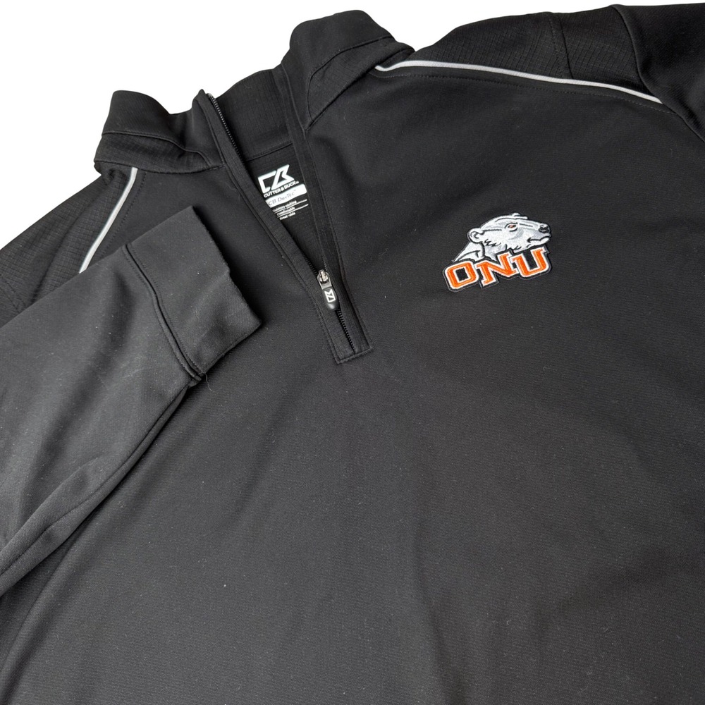 Cutter & Buck Mens Performance Pullover XXL ONU Polar Bears 1/4 Zip DryTec Golf